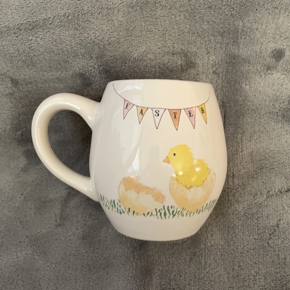 2018 Rae Dunn HAPPY EASTER double-sided mug x2 - Picture 2 of 6